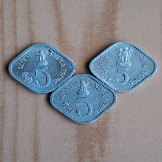 5 Paise Set Of 3 Different Commemorative Coins (1976,1978 & 1979)