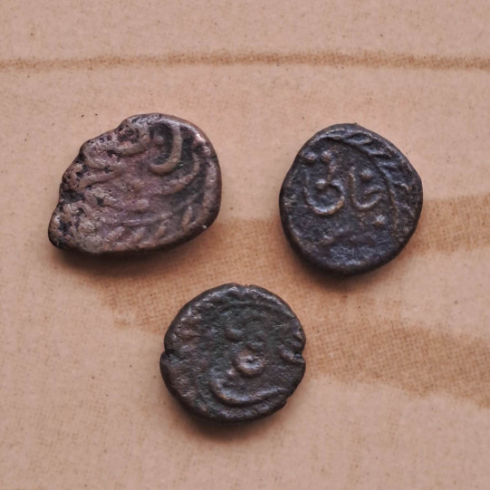 Tipu Sultan 1/4 Paisa - Mixed Mint (1786 Ad - 1799 Ad) - Left Facing Elephant