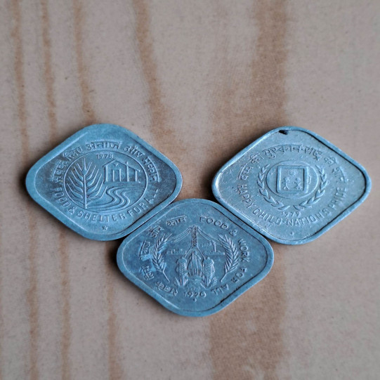 5 Paise Set Of 3 Different Commemorative Coins (1976,1978 & 1979)