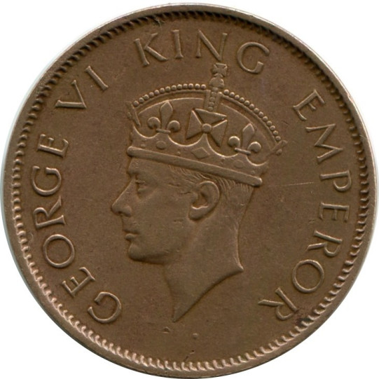 British India 1/4 Anna (1938-1942) - George Vi